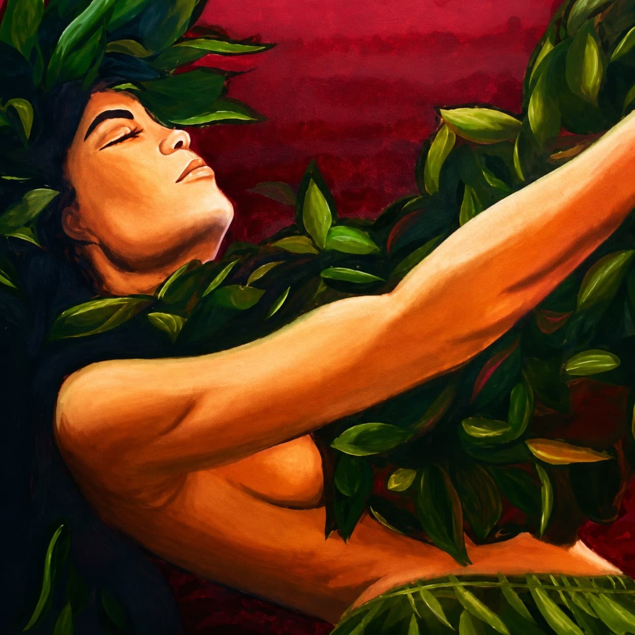 In Stillness, figurative oil painting
